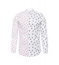 Shirt black and white