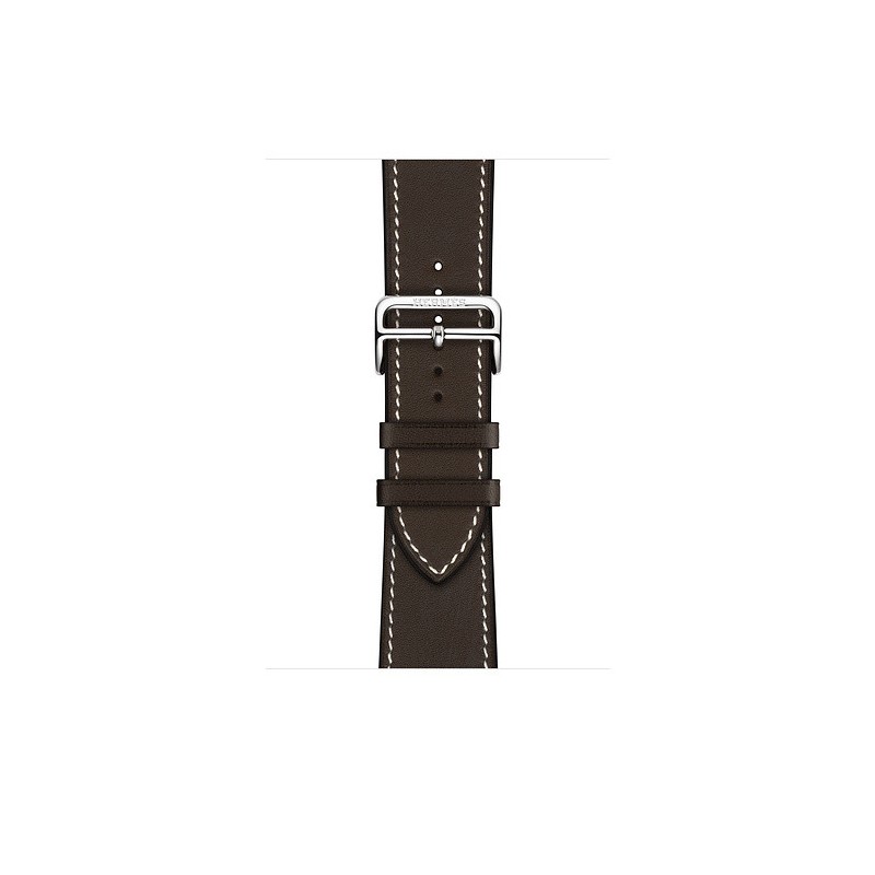 Apple Watch Hermès - 44mm Ébène Barenia Leather Single Tour Deployment Buckle