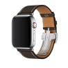 Apple Watch Hermès - 44mm Ébène Barenia Leather Single Tour Deployment Buckle