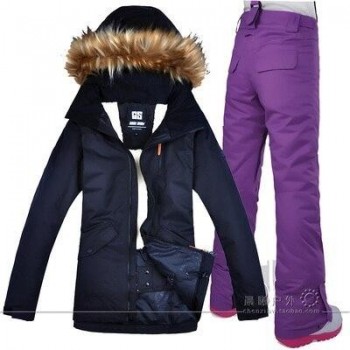 2019 GSOU SNOW Women Ski Suit Snowboard Jacket Pant Winter Clothing Trouser Outdoor Sport Wear Female Super Warm Thicken Suit