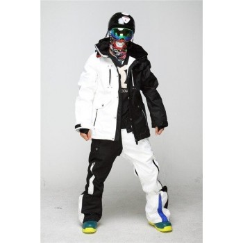 2020 Winter Men Snowboarding Sets Waterproof Warm Outdoor Camping Hiking Hooded Jacket With Pants Ski Suit Ski Jacket Pant