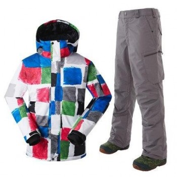 GSOU SNOW Men Ski Suit Snowboard Clothing Trouser Skiing Jacket Pant Windproof Waterproof Outdoor Sport Wear Super Warm Male Set
