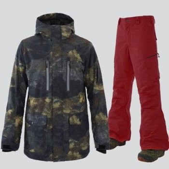 GSOU SNOW Men Ski Suit Snowboard Clothing Trouser Skiing Jacket Pant Windproof Waterproof Outdoor Sport Wear Super Warm Male Set