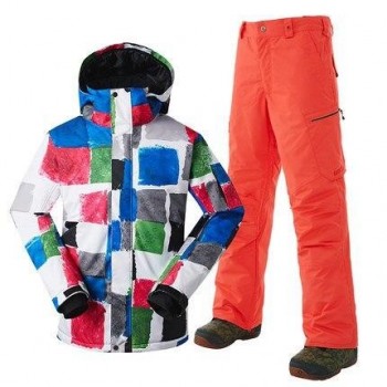 GSOU SNOW Men Ski Suit Snowboard Clothing Trouser Skiing Jacket Pant Windproof Waterproof Outdoor Sport Wear Super Warm Male Set