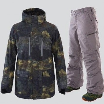 GSOU SNOW Men Ski Suit Snowboard Clothing Trouser Skiing Jacket Pant Windproof Waterproof Outdoor Sport Wear Super Warm Male Set