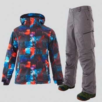 GSOU SNOW Men Ski Suit Snowboard Clothing Trouser Skiing Jacket Pant Windproof Waterproof Outdoor Sport Wear Super Warm Male Set