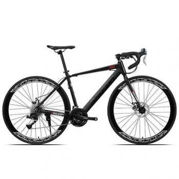 Road Bike Bicycle Aluminum Alloy Curved Handle Becomes An Integrated Oil Disc Brake Racing Racing Student Bicycle