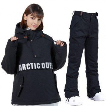 Ski hoodies, ski suits, women's suits, men's lovers snowboard suits, waterproof and warmth, thickened ski suit hoodies