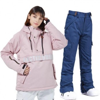 Ski hoodies, ski suits, women's suits, men's lovers snowboard suits, waterproof and warmth, thickened ski suit hoodies