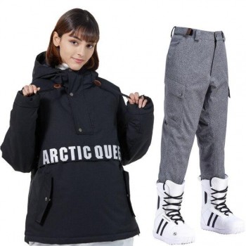 Ski hoodies, ski suits, women's suits, men's lovers snowboard suits, waterproof and warmth, thickened ski suit hoodies