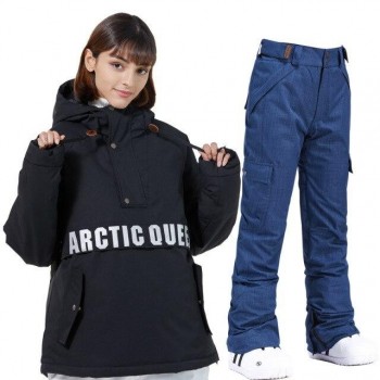 Ski hoodies, ski suits, women's suits, men's lovers snowboard suits, waterproof and warmth, thickened ski suit hoodies